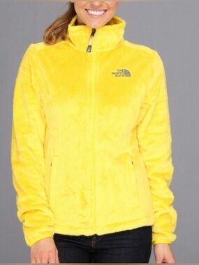 The North Face Bright Yellow Plush Full-Zip Fleece Jacket